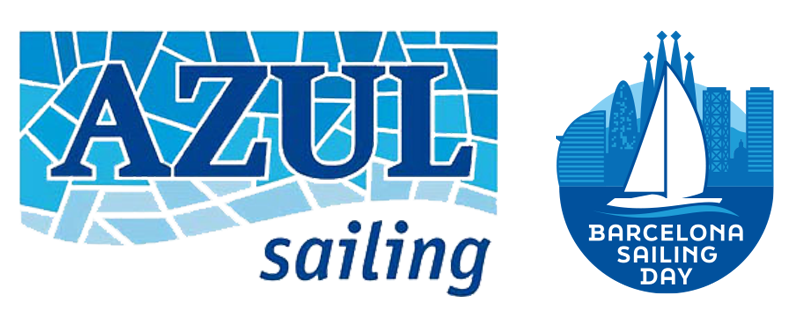 logo azul sailing and barcelona sailing day